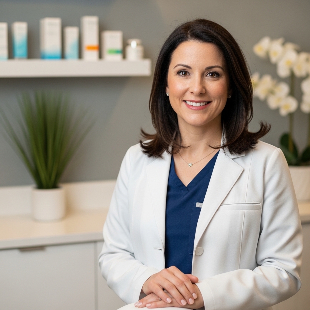 Professional headshot of nurse practitioner specializing in aesthetic treatments