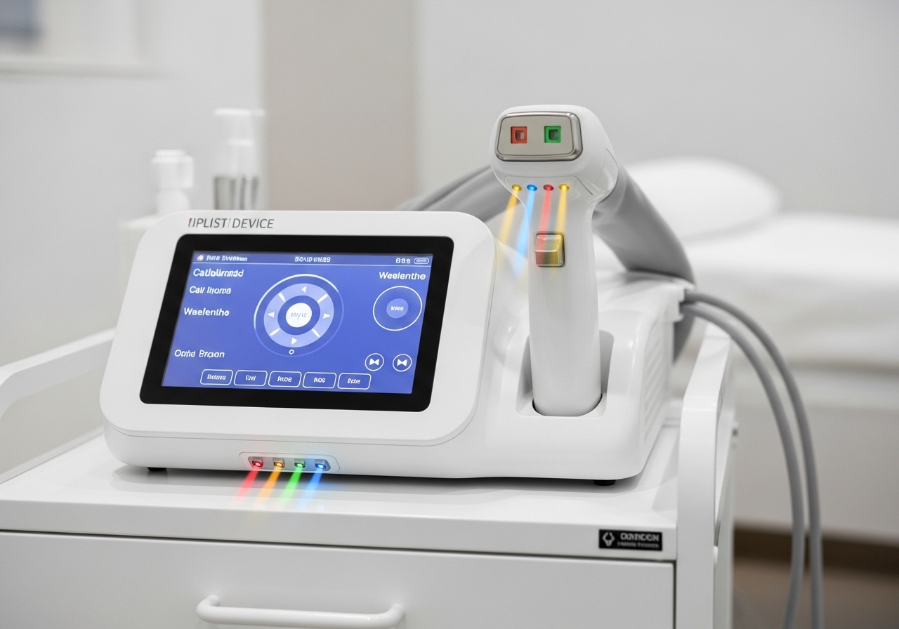 Advanced IPL photofacial device showing multi-wavelength light therapy technology