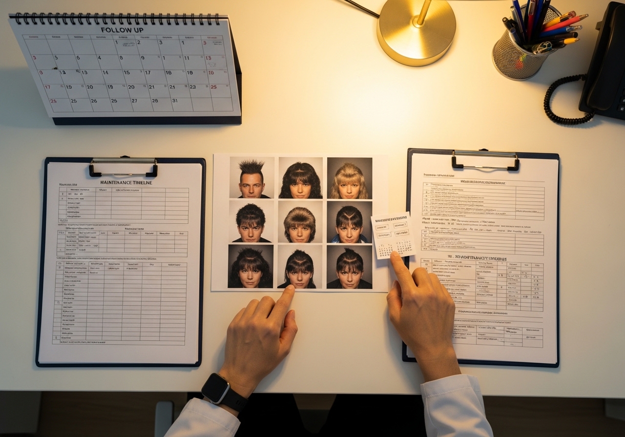 Treatment planning materials for PRP maintenance schedule